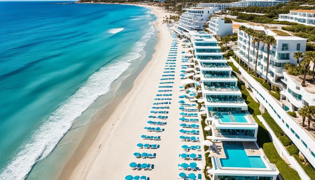 Direkte Strandlage des Melissi Beach Hotels