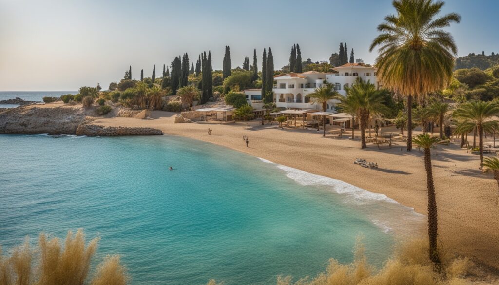 Einladender Strandblick für einen Strandurlaub in Zypern