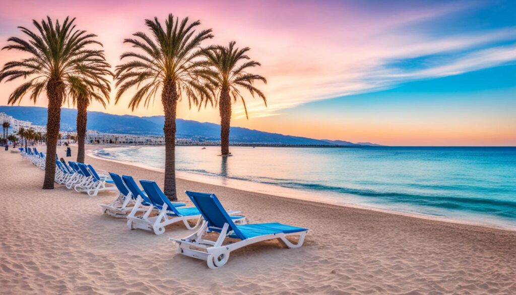 Finikoudes Strandprofil