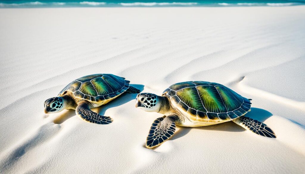 Meeresschildkröten am Lara Beach in Zypern