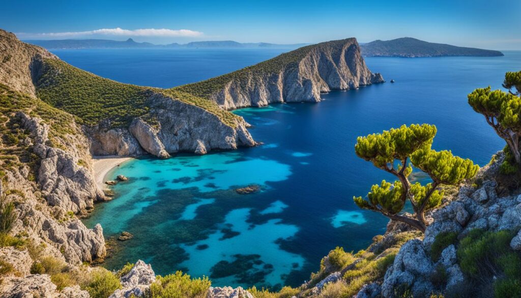 Naturpark Kap Greco mit Aussichtspunkten mit atemberaubendem Meerblick